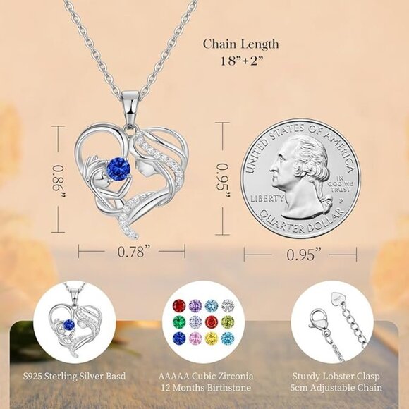 Meeshi Mom Daughter Necklace for Women - Picture 6 of 8